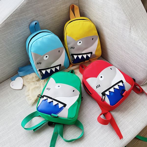 

shark cartoon children's anti-lost 2020 bag backpack new korean version kindergarten children school bag nylon backpack