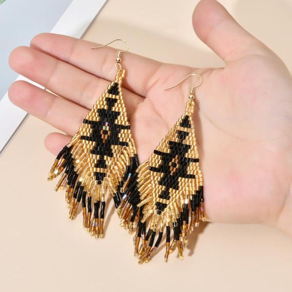 

endless story boho eye earring miyuki brincos delica beads earrings bohemian drop earrings for women handmade jewelry gift, Silver