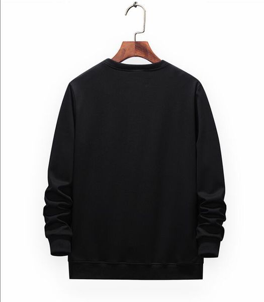 

2020 new fn2209 men spring autumn hip hop o-neck long sleeve casual cotton hombre sweatshirt street spring sweatshirt, Black