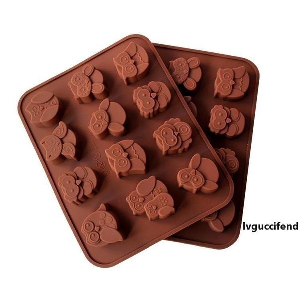 

cartoon owl shape decorative cake mould silicone easy clean 3d candy pastry mould chocolate mold for sale
