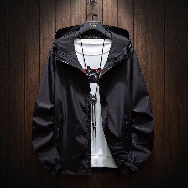 

мужского модного свободного толстого студент большого размера пальто тонкой осени куртка куртка шлем вскользь осеннее пальто, Black;brown