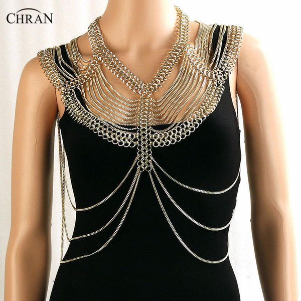 

chran новых сексуальных женщины harness приморский цепь мода harness холтер плечо necklac костюм цепь бюстгальтер платье ювелирные изделия c, Silver