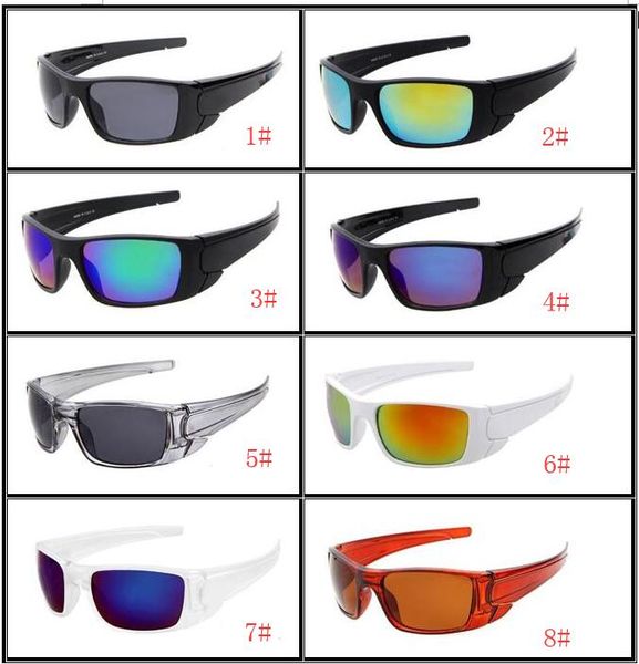 

moq=10pcs man's outdoor cycling glasses dazzle colour lens woman full frame beach driving sun glasses eyeglasses eyewear 8 colors, White;black