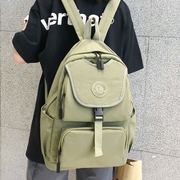 

female school bags for teenage girls 2020 nylon travel backpack women mochilas sac a dos ladies laprucksack men bag pack