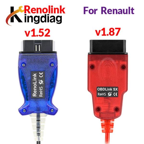 

renolink obd2 ecu programmer v1.87 / v1.52 car key programmer ecm/airbag/ecm/uch obd2 scan car diagnostics tools