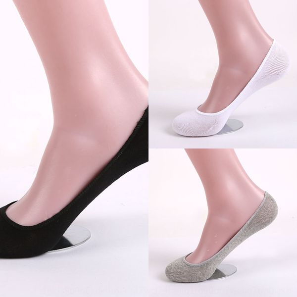 

qsfza men's invisible cotton boat summer cotton boat men's solid color low-ultra-shallow silicone anti-skid socks hemming invisibl, Black