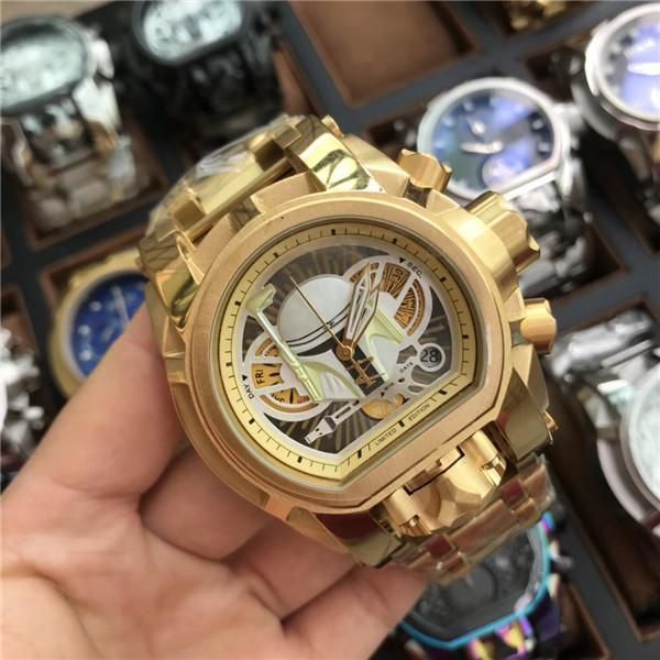 

selling casual sports calendar quartz watch invicta royal oak compass personalized dial ing, Slivery;brown
