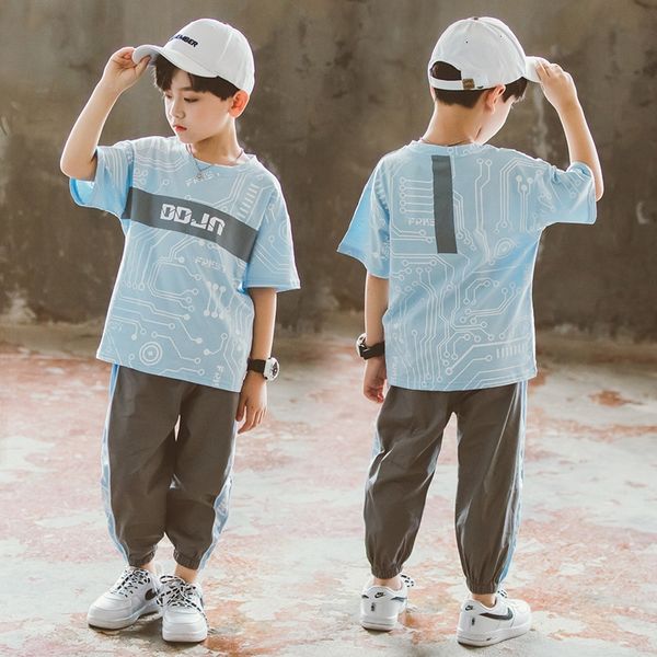 

boys' summer suit 2020 new fashion 15-year-old handsome children's short-sleeved children's wear boys 12 western style