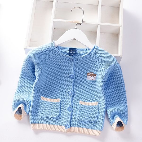 

baby boy cardigan 2020 new children's warm children's fashion warm sweater sweater, Blue
