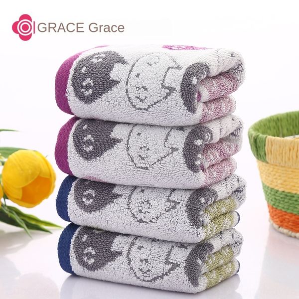

jie liya children's 8432 home daily soft jacquard absorbent and non-lint face wash towel cotton jacquard children's towel