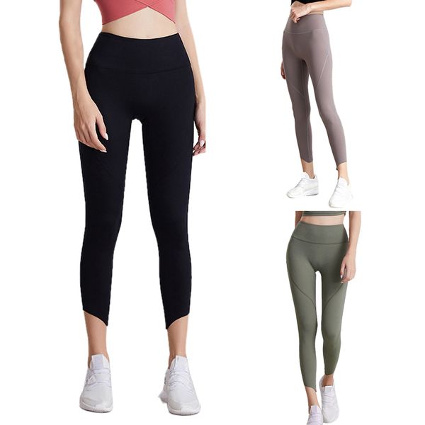 

women double-sided skin-friendly yoga pants high waist lift hip sport yoga pants, White;red