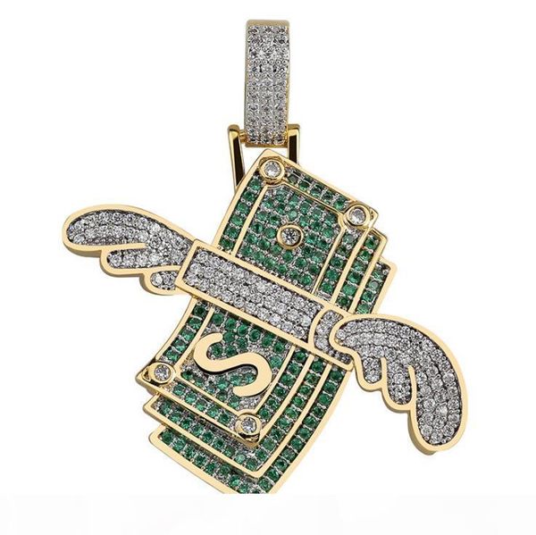 

i european and american 2020 fashion spring and summer new style flying wings with money european and american hip -hop style street pe, Silver