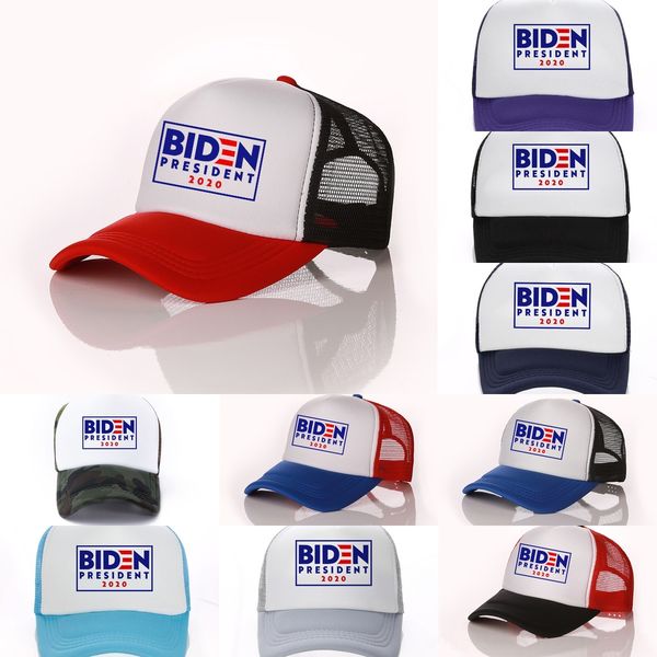 

lwyil 2020 embroidery hat usa flag camo camouflage cap 11 styles biden keep america great baseball snapback dad hat trucker cap, Blue;gray
