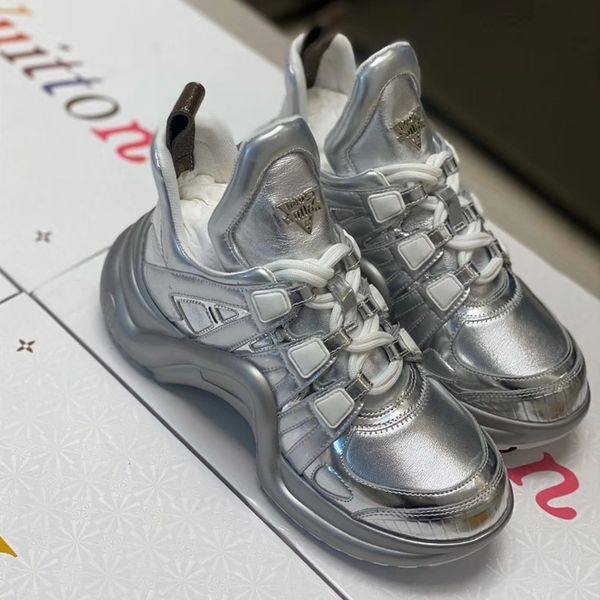 

2020 d2 men and women clunky sneakers lace-up fashion casual men's shoes leather designer luxury women's shoes, Black