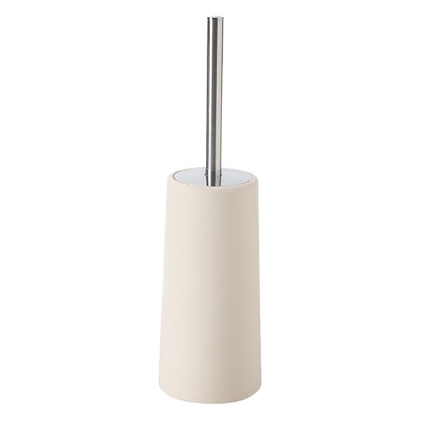 

plastic toilet brush & holder, toilet bowl brush for bathroom cleaning - premium, long life span, , sturdy, deep cleaning, covered brush