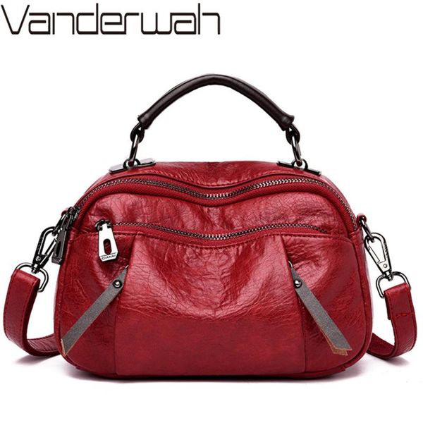 

vintage women soft leather handbags 2020 fashion shoulder crossbody bags designer ladies messenger bag women handle bags sac