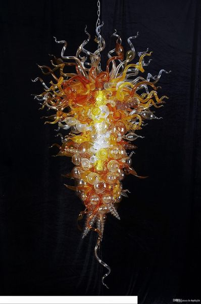 

antique style led source 100% hand blown borosilicate glass murano art excellent design villa chandeliers lighting fixtures