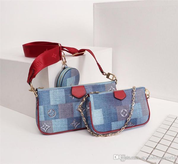 

мода женщины сумки роскошного мешка плеча роскошного мешок дизайнер из трех частей костюма дама мода печатного холст диагонали