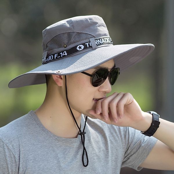 

9tt5v enlarged brim fishing men's summer sun bucket bucket sunscreen fisherman screen outdoor fisherman hat women's mountaineering, Blue;gray