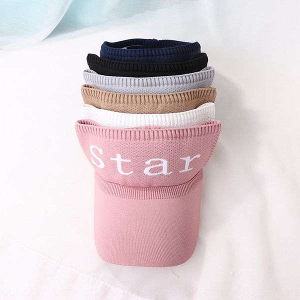 

2020 knitted outdoor sports cap cap cotton thread empty all-match korean letter duck tongue hat outdoor sports sun hat, Blue;gray