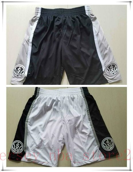 

new sanantonio spurs shorts 21 duncan 10 derozan 16 gasol stitched vintage breathable pants sweatpants classic basketball shorts, Black