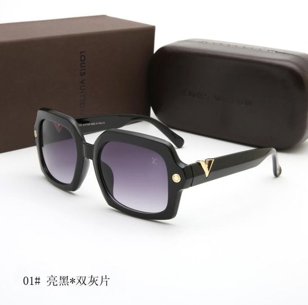 

luxury desinger square sunglasses with stamp uv400 full frame sunglasses for women men fashion accessories d223, Silver