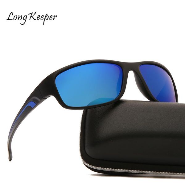 

polarized sunglasses men brand design driving sun glasses square blue mirror glasses for men uv400 shades eyewear, White;black