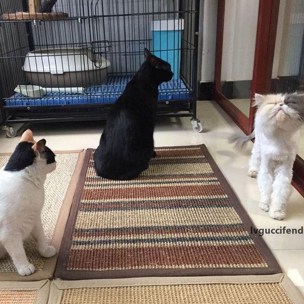 

natural sisal cat pet dog mat paw pad carpet living room bedroom customizable blanket cat scratch board scratcher 15 6rb gg