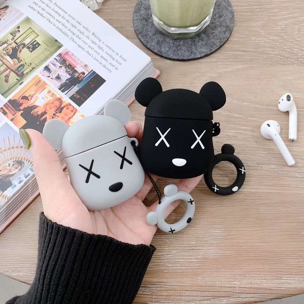 

airpords case fashion bear appearance apple airpods 1/2 case wireless earphone case 2-colores selected