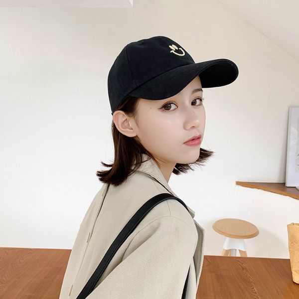 

hat female summer sunscreen baseball baseball cap cap male korean new solid color ins all-match student couple sun hat, Blue;gray
