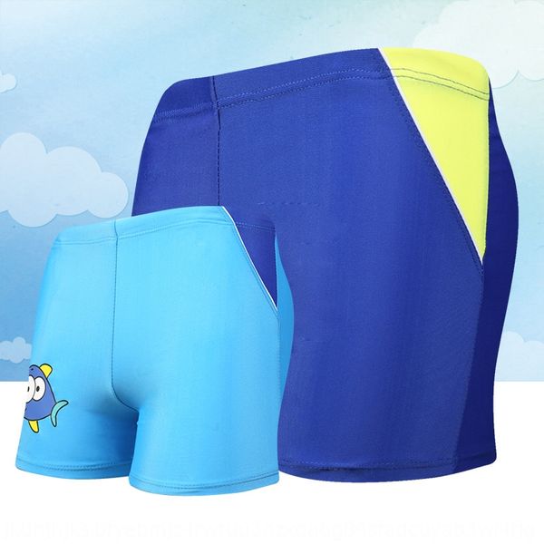 

new children 's swimming trunks cartoon printed medium and large children boys quick-drying beach swimming trunks ykzt0915, Black