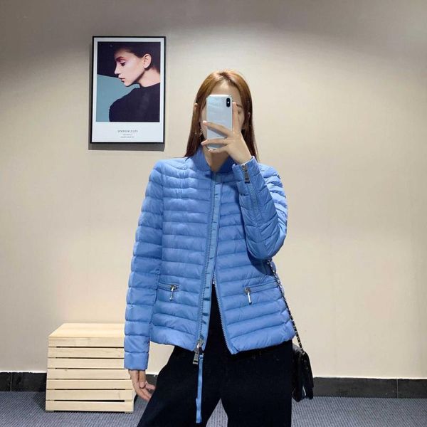 

women's down & parkas women coat fall/winter 2021 fashionable solid color stand collar thin section warm baseball uniform coats, Black