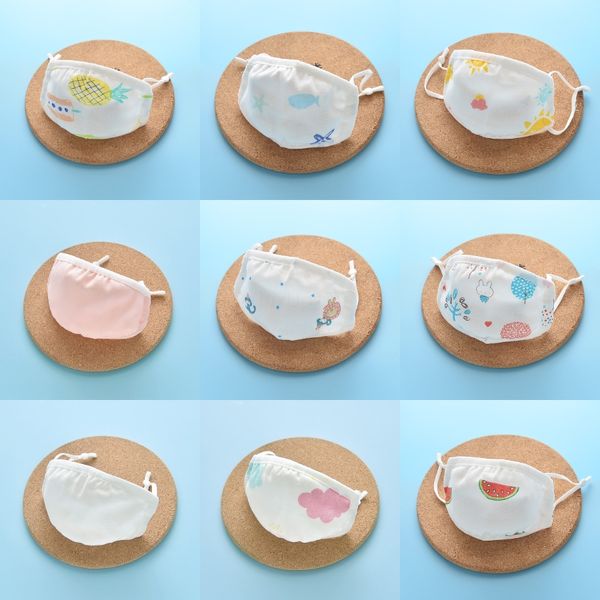 

face mask spring summer thin child baby designer printed mask cartoon three-dimensional sunscreen ice silk cotton mask #785 #840, Black