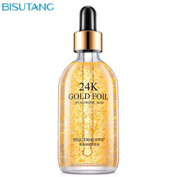 

24k gold hyaluronic solution skin care essence make skin smooth tender and elastic deep water supplement sensitive skin can be used lot