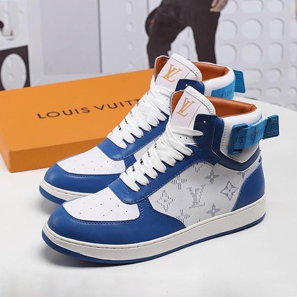 

fashion men shoes boots casual sneakers with origin box 2020 casual luxury lace -up fitness zapatos de hombre athletic style mens fast ship, Black