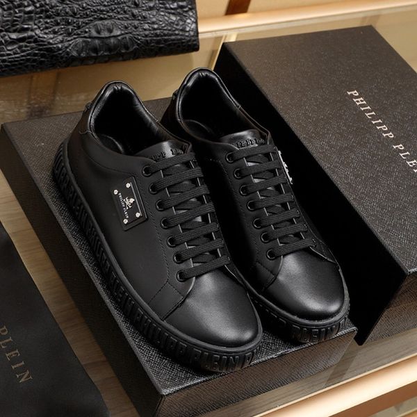 

2020 i39 fashion trend mens designer shoes leather luxury breathable comfortable outdoor shoes lace-up casual hiker shoes mens sneakers, Black