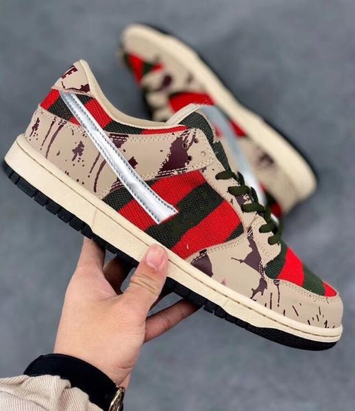 

shoes low pro freddy krueger моды кроссовки для мужчин женщины dunks скейтборд кэжуал спорт кроссовки