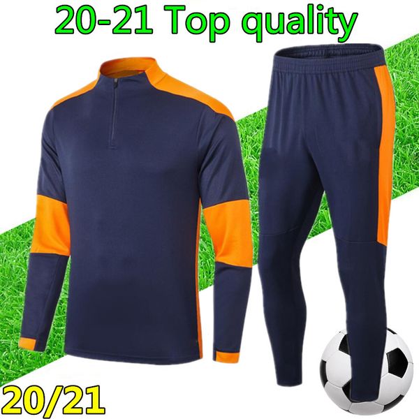 

20 21 mens soccer tracksuit training 2020 2021 football training suit jogging chandal futbol survetement, Black
