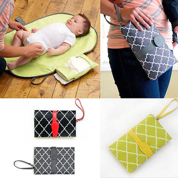 

baby portable folding diaper changing pad waterproof mat bag travel storage