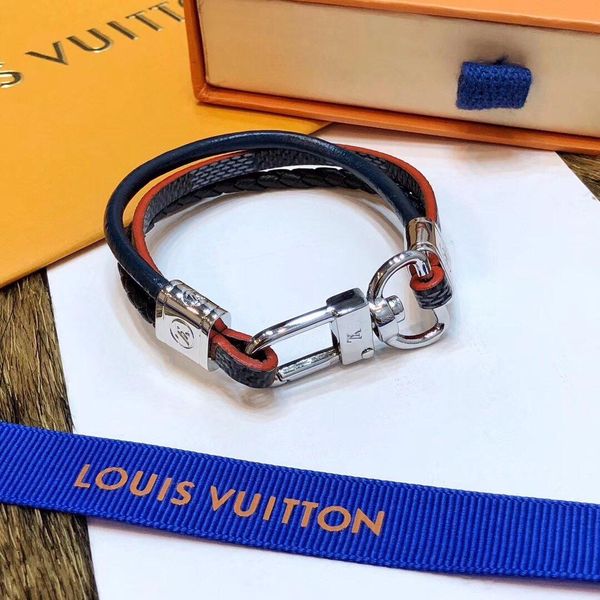 

three-color woven hand rope bracelet with bracelet luxury brass bracelets magnet buckle for men and women code rope with box, White