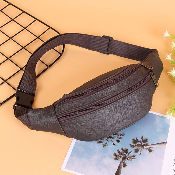 

men's running wallet running leather close-fitting waist business waist bag wallet outdoor travel men's chest bag