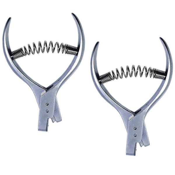 

2 pieces stainless steel notcher notch pliers punch clamp punching tool