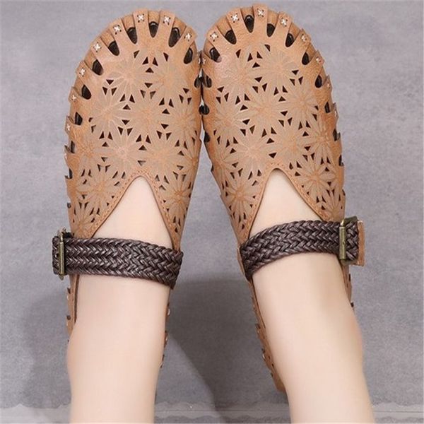 

2020 spring summer casual shoes woman breathable air mesh cutout low-heeled women shoes slip on women's loafers flat heel shoe, Black