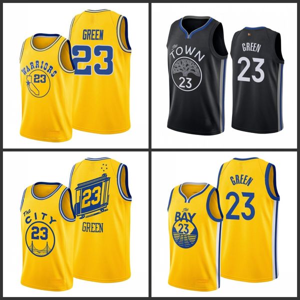 

golden state warriors draymond green men city basketball jersey, Black