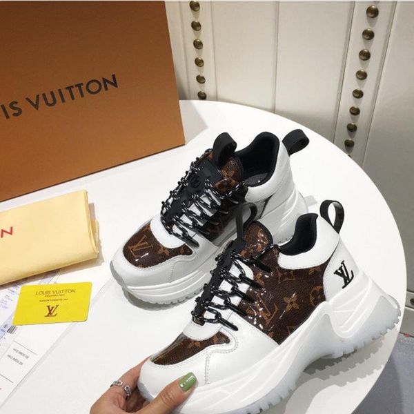 

designer luxury women's casual fashion shoes, women's outdoor casual shoes, leather material, original box 023, Black