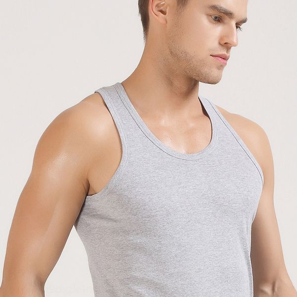 

8doui 2020 summer new cotton stretch large size i-shaped white 2020 vest vestsummer new cotton men' vest stretch large size i-shaped m, White;black