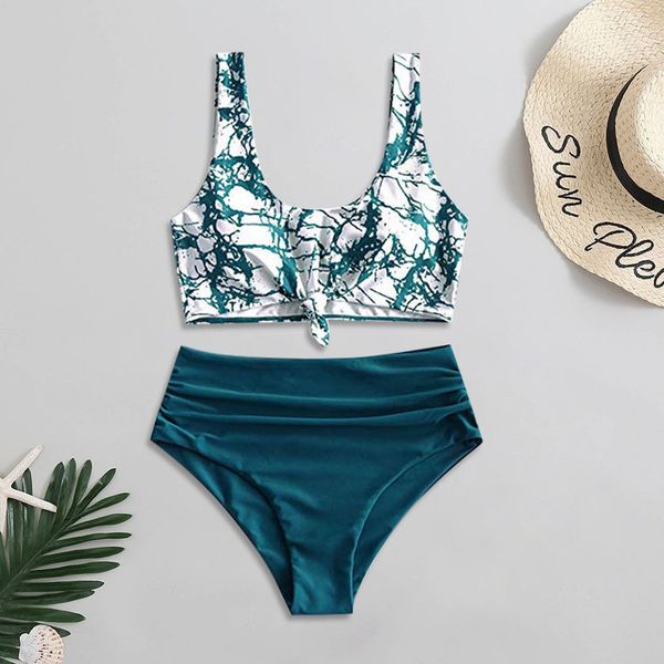 

women fashion bikini set push up print padded bathing swimwear maillot de bain femme 2020 deux piece push up c, White;black