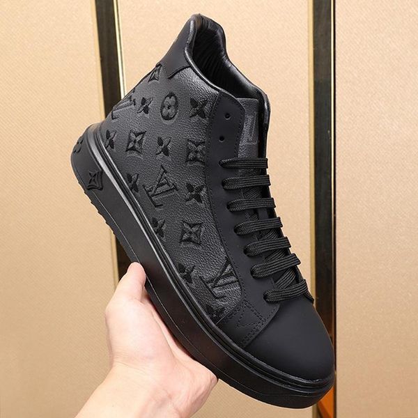 

drop ship mens shoes autumn and winter shoes fashion classic high plus size sports men shoes scarpe sportive da uomo, Black
