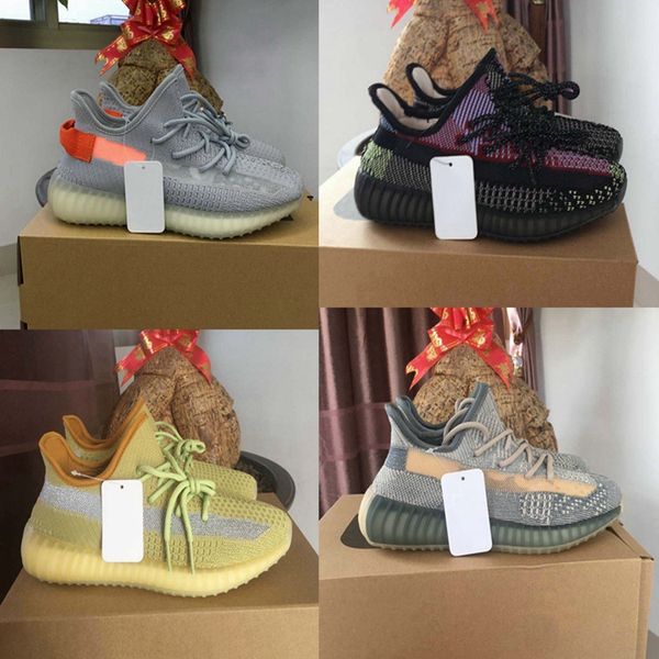 

kanye west zyon men women running shoes static reflective asriel israfil yecher desert yecheil marsh tail light trainers sports sneakers