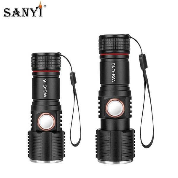

tactical 3 mode xml t6 led handheld 16340 torch zoom focus light portable lantern for night fishing outdoor emergency